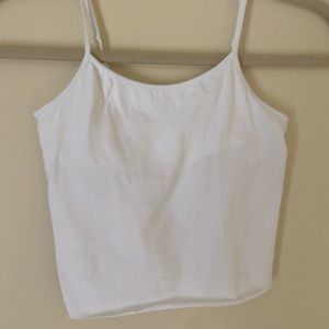 A simple white tank top from Garage.